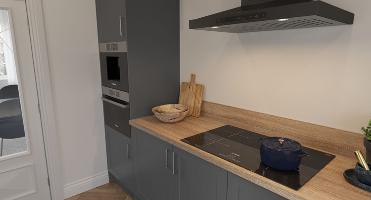 Shaker Matt Dust Grey Kitchens