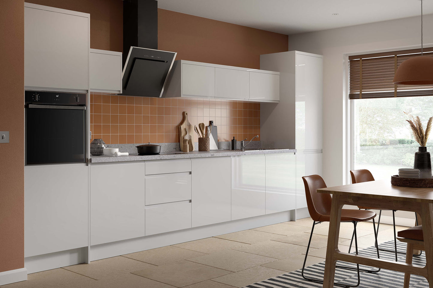 J-Pull Gloss Light Grey 570 x 396 Sample Door