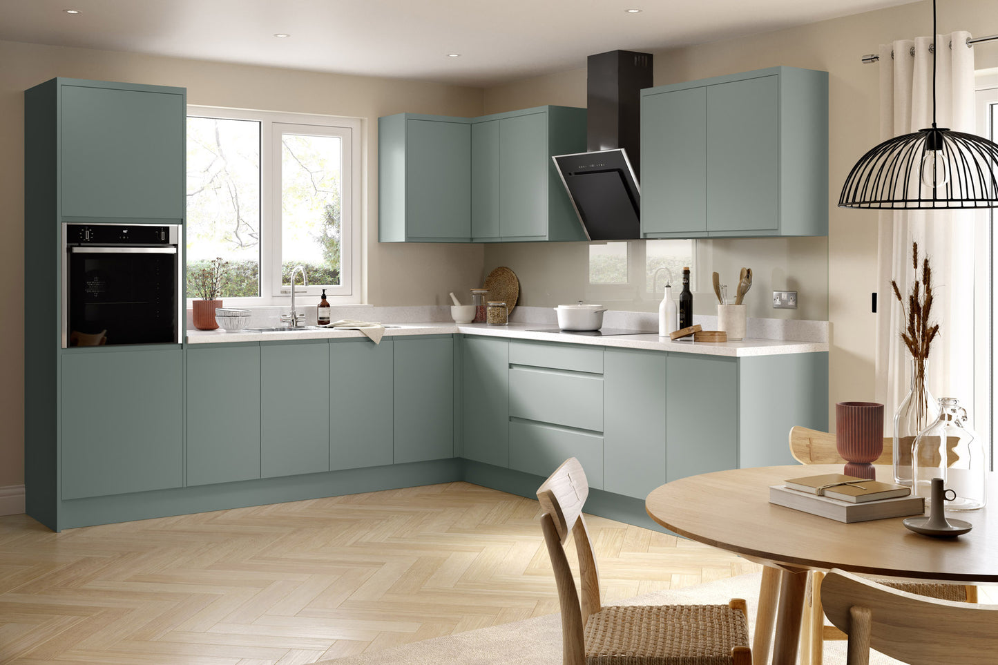 J-Pull Matt Sage Green 570 x 396 Sample Door