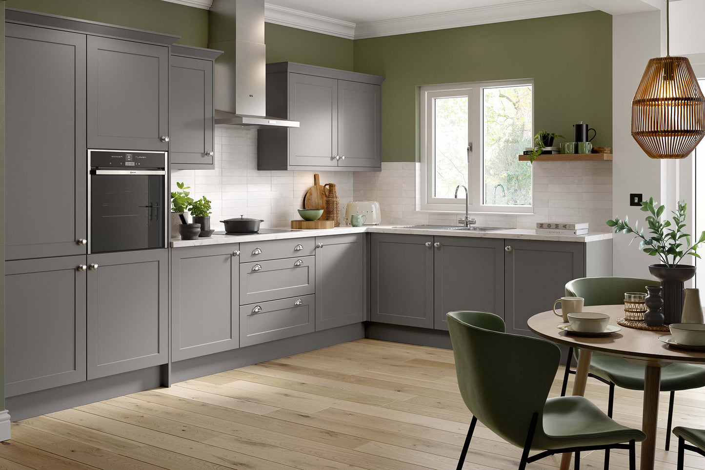 Shaker Matt Dust Grey 570 x 396 Sample Door