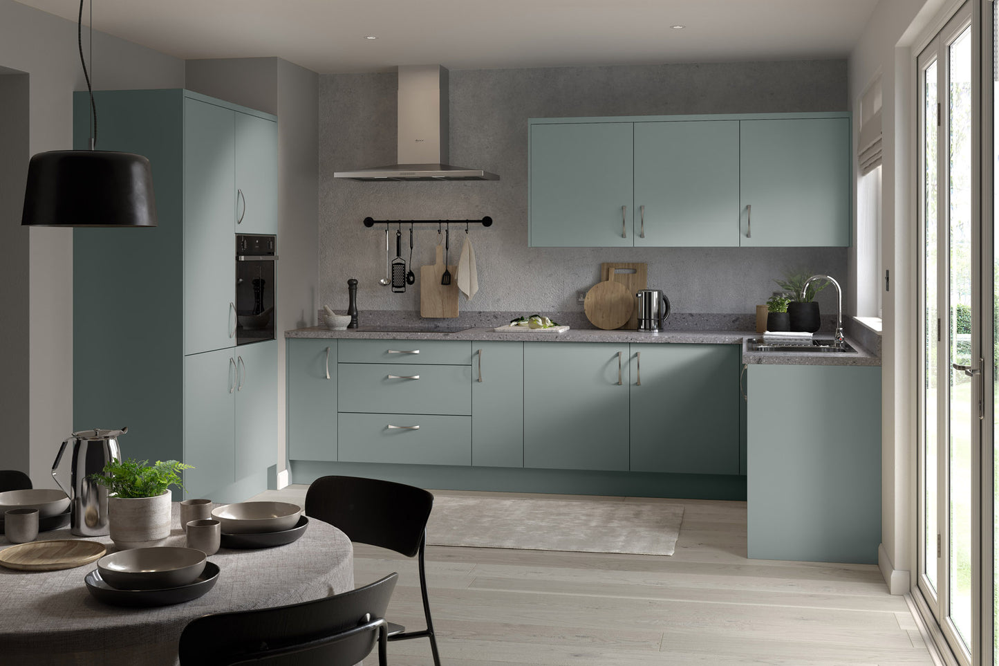 Slab Matt Sage Green 570 x 396 Sample Door
