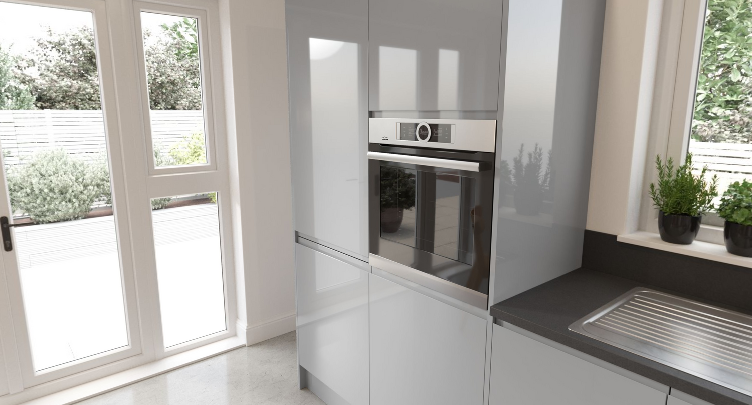 J-pull Gloss Light Grey Kitchens