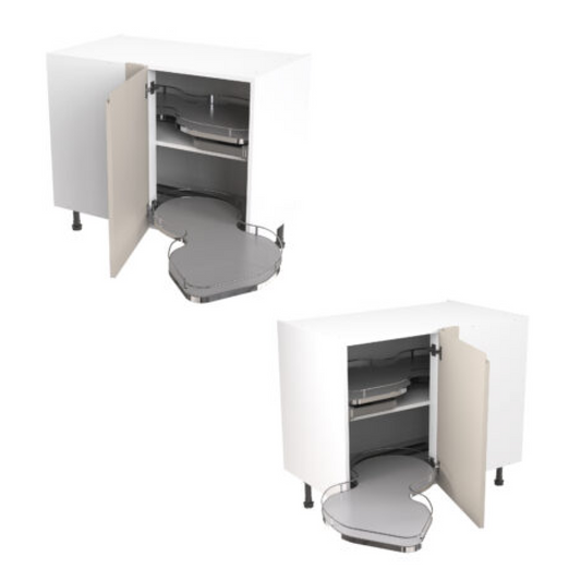 1000 Base Cabinet With Dual-Handed Nuvola Blind Corner