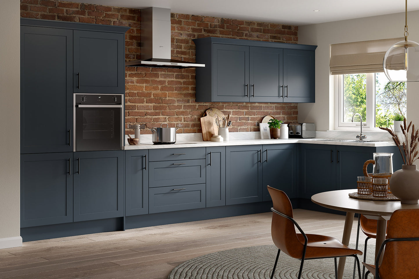 Shaker Matt Indigo Blue 570 x 396 Sample Door